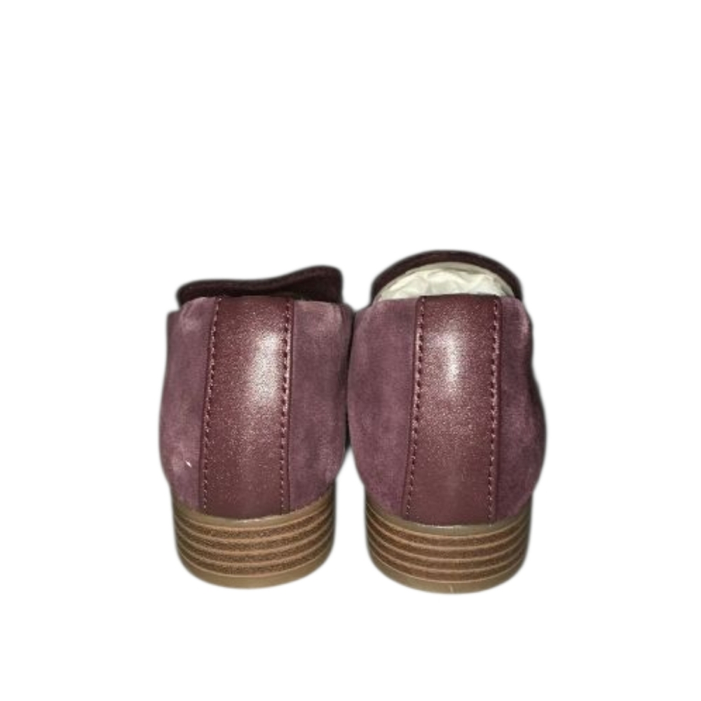 Clarks Tilmont Step Loafers Women's Size 6 M Burgundy Suede Leather Shoes EUC - Picture 4 of 5